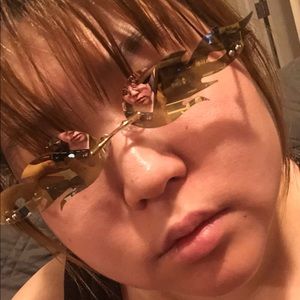 Custom made fire sunglasses